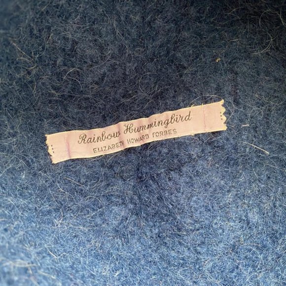 Rainbow Hummingbird Wool Bucket Bowler Hat - Picture 7 of 7